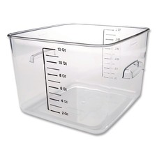 Rubbermaid Commercial FG631200CLR 10.5" x 11.31" x 7.75" Storage Container New