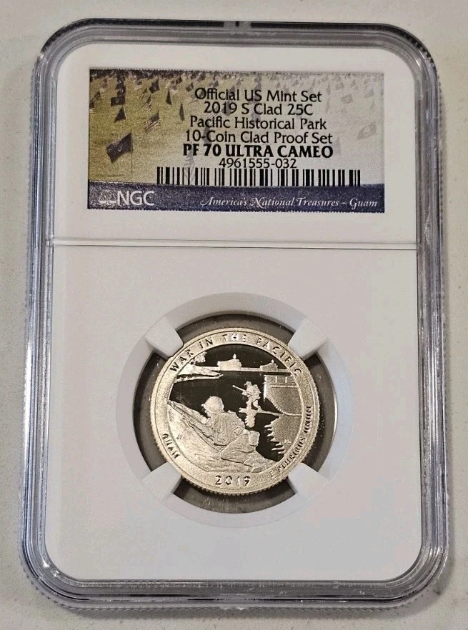 2019-S 5-Coin Quarter Proof Set – NGC PF70 Ultra Cameos  w/ Special Park Labels  - Image 2 of 4
