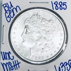 1885 BU UNCIRCULATED MORGAN SILVER DOLLAR AUTHENTIC U.S. MINT FREE SHIPPING 6332