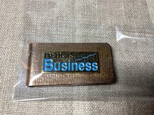 “Buick Means Business” Money Clip General Motors Gold Metal 2 X 1 Inches