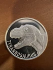Tyrannosaurus Rex Silver Round 1oz .999 BU Dinosaur Coin