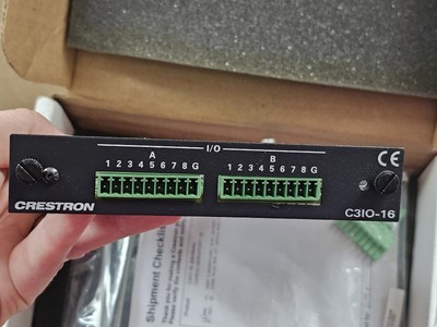 GSS Crestron C3IO-16 3-Series Control Card   16 Versiport I/O Ports 6505640 NEW*