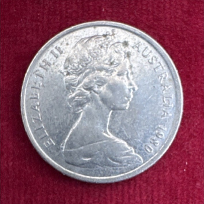 Australia 1980 Decimal Coin Elizabeth II Obverse Lyrebird Reverse Ungraded