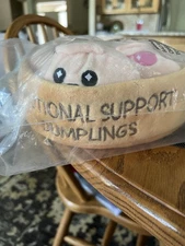 What Do You Meme EMOTIONAL SUPPORT DUMPLINGS 5 Round Squishy Mini Plushies/Bowl