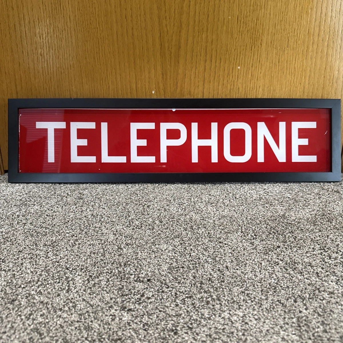 vintage telephone sign products for sale | eBay