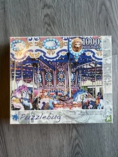 Puzzlebug Carousel Jigsaw Puzzle 1000 Piece 18.25" x 23" 2013; opened box