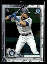 2020 Bowman Chrome #90 Kyle Lewis Rookie Card Seattle Mariners. rookie card picture