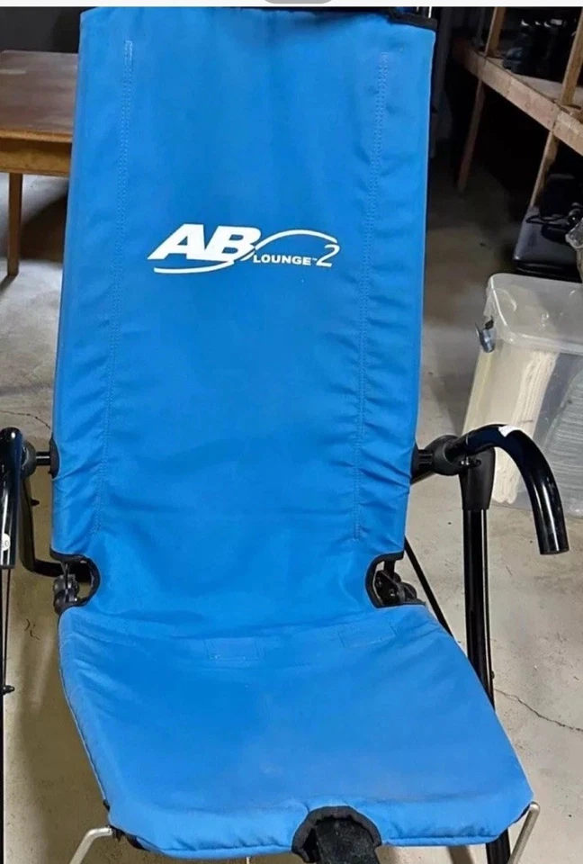 AB LOUNGE 2 Silla de Ejercicio Entrenamiento Abdominal Tumbona Azul Foto 2 de 3