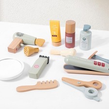 Set di bellezza con piastra per capelli Kit divertenti per parrucchieri Fai