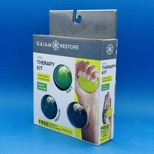 Gaiam Restore Hand Therapy Kit Arthritis Stress Balls– Soft Medium Firm Strength