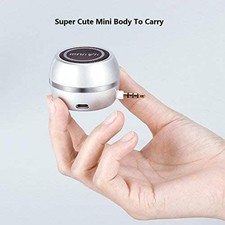 Mini Speaker with 3.5mm Aux Input Jack, 3W Loud Portable 1 Count, Silver