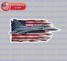 F-16 Fighter Jet Pilot Tactical Military Decal Sticker War Combat Aircraft C