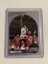 1990-91 NBA Hoops - Michael Jordan, Sam Vincent #223 Michael Jordan Wearing #12