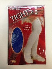 Economy Forum Girl's Size 8-10 Medium Blue Full Footed Tights