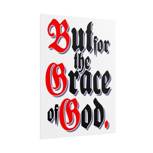 Arte de pared inspirador para decir eslóganes But for the Grace of God AA NA 12 pasos para reunión - Imagen 32 de 33