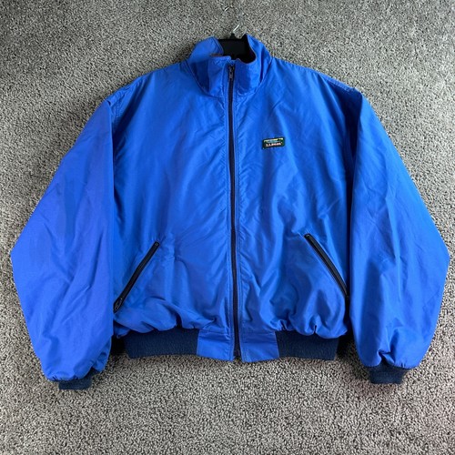 Chaqueta De Colección LL Bean Para Hombres XL Alta Azul Azteca Forrada de Vellón Cremallera Tres Temporadas EE. UU. - Imagen 3 de 13