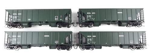RAPIDO NSC BALLAST HOPPERS X 4 BCOL WITH LOADS VERY GOOD UNBOXED HO SCALE