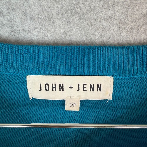 Maglione John + Jenn Anthropologie blu acqua leggero casual manica lunga PS - Foto 5 di 7