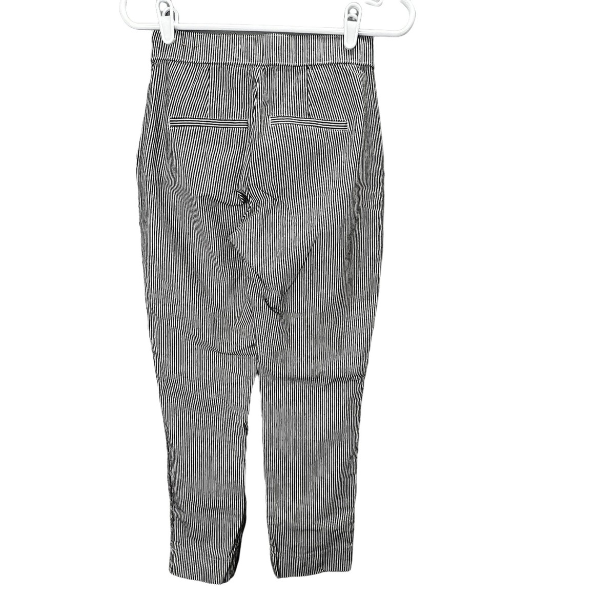 Hollister Tapered Ticking Stripe Ankle Pants sz XS Elastic