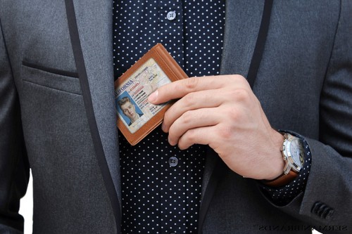 SERMAN BRANDS- Genuine Leather RFID Blocking Slim Minimalist Front Pocket Wallet - Picture 21 of 61