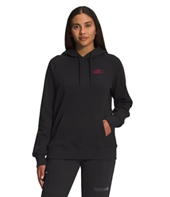 The North Face Graphic Injection Hoodie NF0A7UOX4A9-S Women's Small Black CLO516