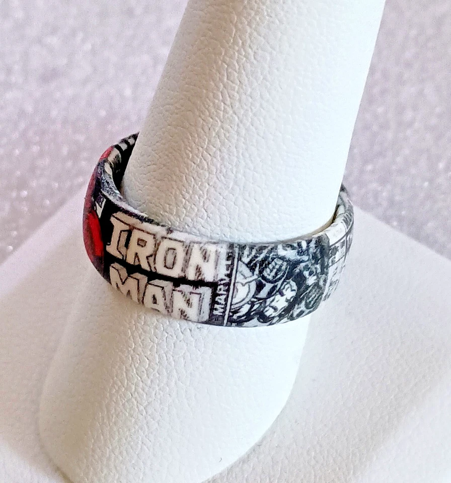 Anillo de silicona Marvels Iron Man Groove color vida nuevo nuevo en stock 2020 caja de hojalata talla 10 Foto 2 de 4