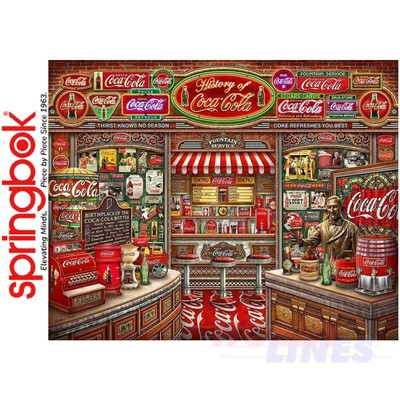 COCA-COLA GESCHICHTE 1000 Teile SPRINGBOCK Puzzle zufällig geschnitten Super Deluxe