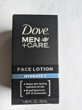 3 PACK Dove Men + Care Face Lotion Hydrate with Broad Spectrum SPF 15, 1.69 oz