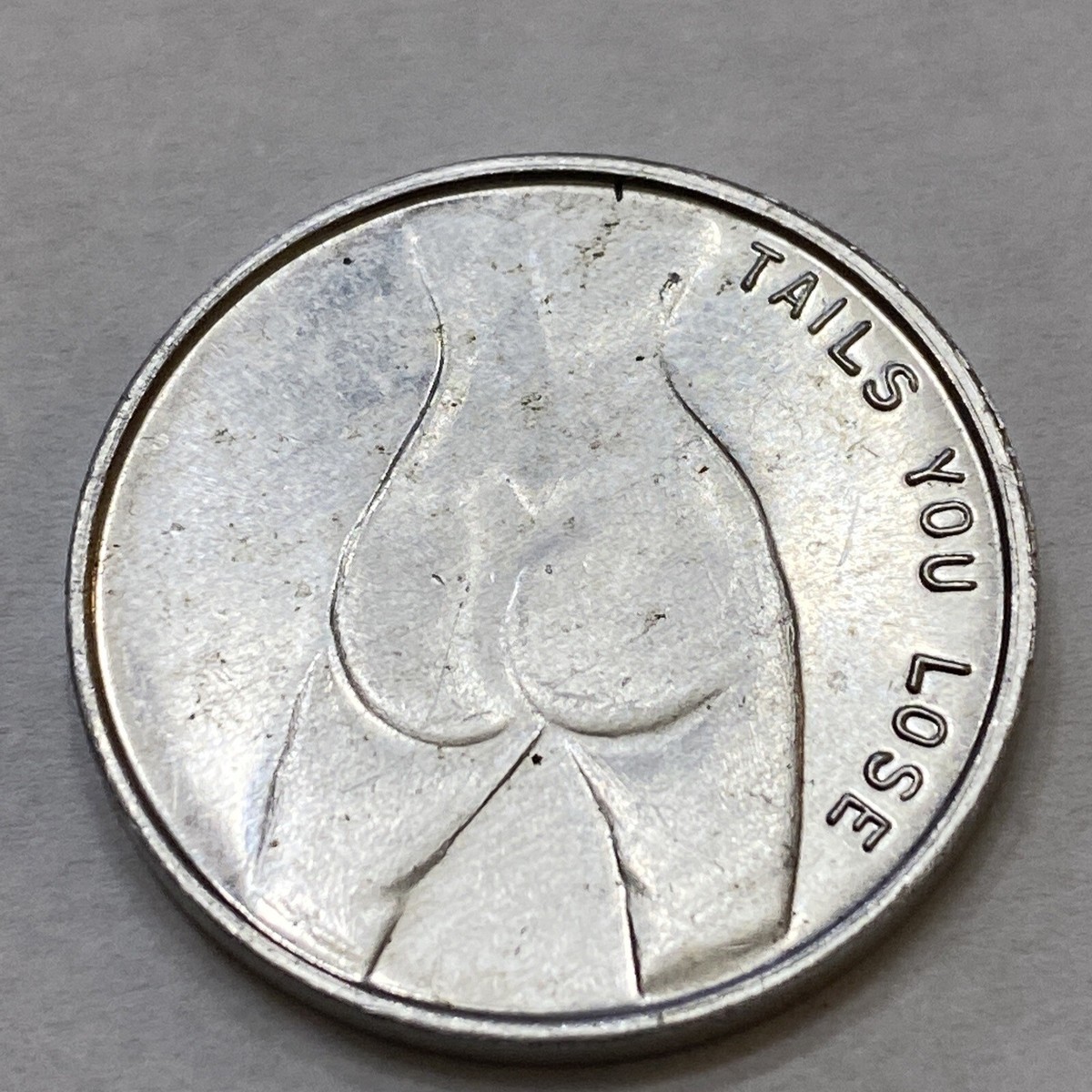 Vintage Nude Woman Heads or Tails Aluminium Flip Coin Token | eBay