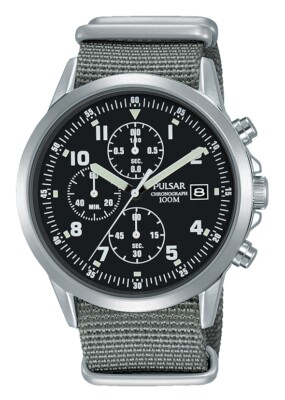 Pulsar Gents Military Watch PM3129X1 (formally PJN305X1) NEW EXCLUSIVE |  eBay