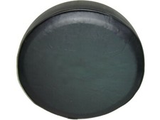 Us Made Sparecover Blak Series - 27-in Blank No Imprint Hd Vinyl Tire Cover