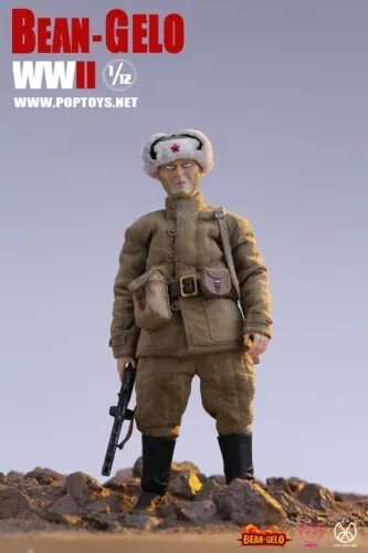 POPTOYS 1/12 Bean-Gelo WWII Soviet Red Army Fisherman Lim Yefu 6" Action Figure - Picture 1 of 8