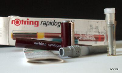 Rotring 155 200 rapidograph 2,0 mm - Tuschefüller / technical pen - NOS 