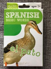 Spanish Basic Words, 36 Flash Cards Ages 5