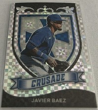 2021 Panini Chronicles Crusade Baseball Javier Baez Chicago Cubs Prizm #6