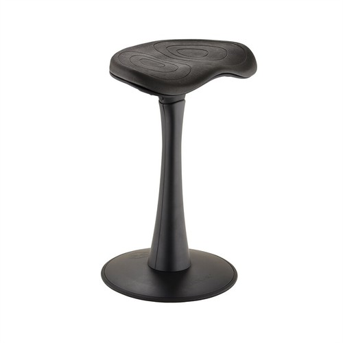 Physa York Sattelhocker Dunkelgrau - Ergonomisch, Höhenverstellbar 57-75 Cm, 150 Kg Belastung, Mit Rollen
