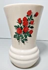 Vintage Mccoy Pottery Tudor Rose Vase 9"