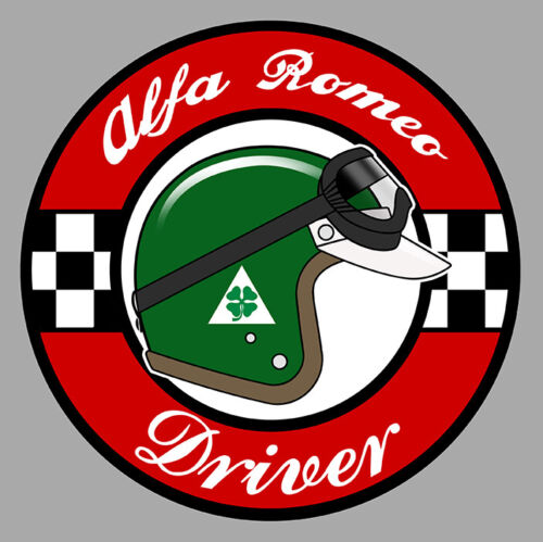  ALFA ROMEO Driver Sticker vinyle lamIné  - Zdjęcie 1 z 1