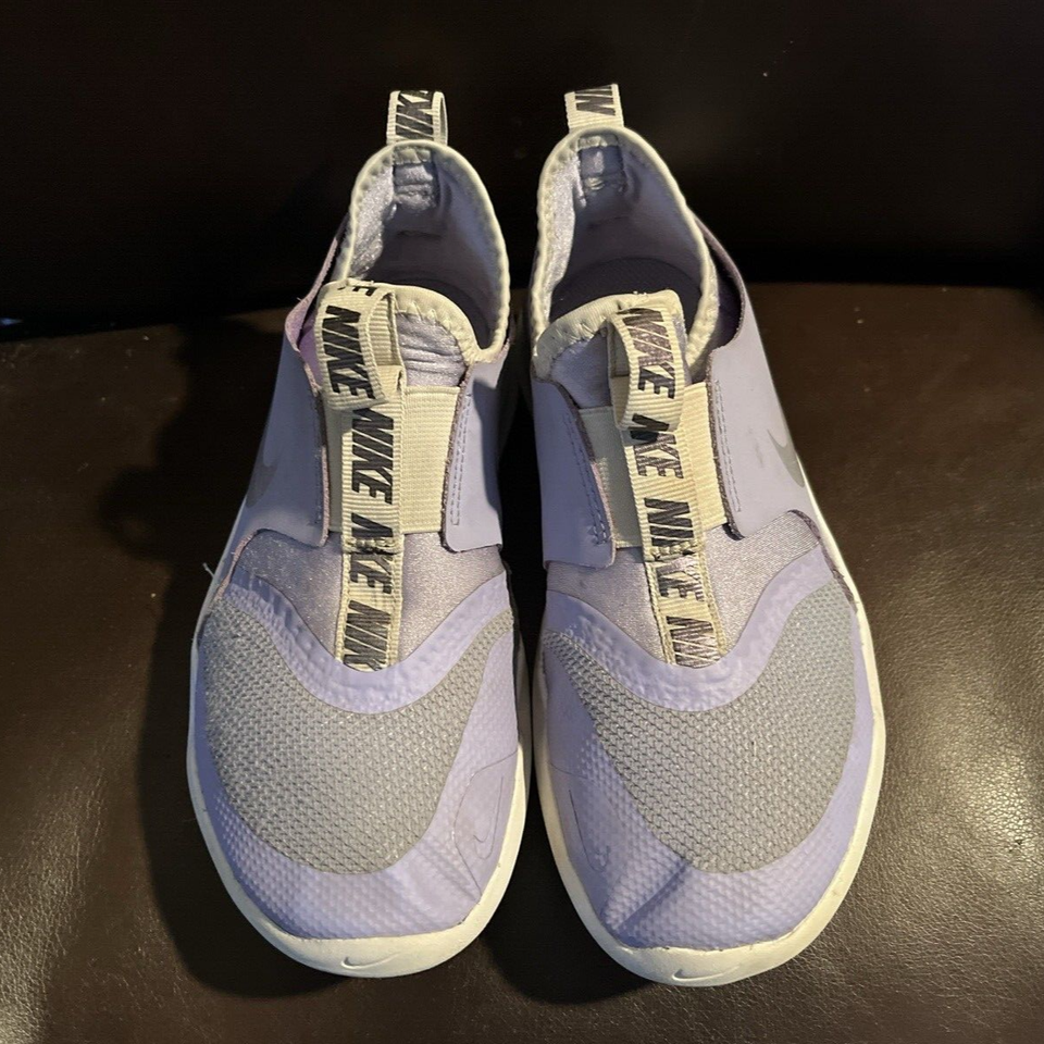 Nike Flex Runner Slip On (PS) White Lilac Purple AT4663501 Kids Shoes