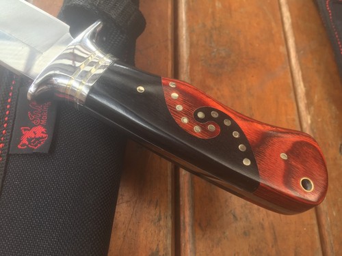 JL 052 Cuchillo Pegatina Completa Supervivencia Militar Bowie Campamento Táctico Cerdo - Imagen 5 de 5