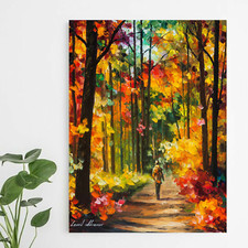 Leonid Afremov SOLID FALL 30"x24" EDIZIONE LIMITATA GICLÉE ORIGINALE