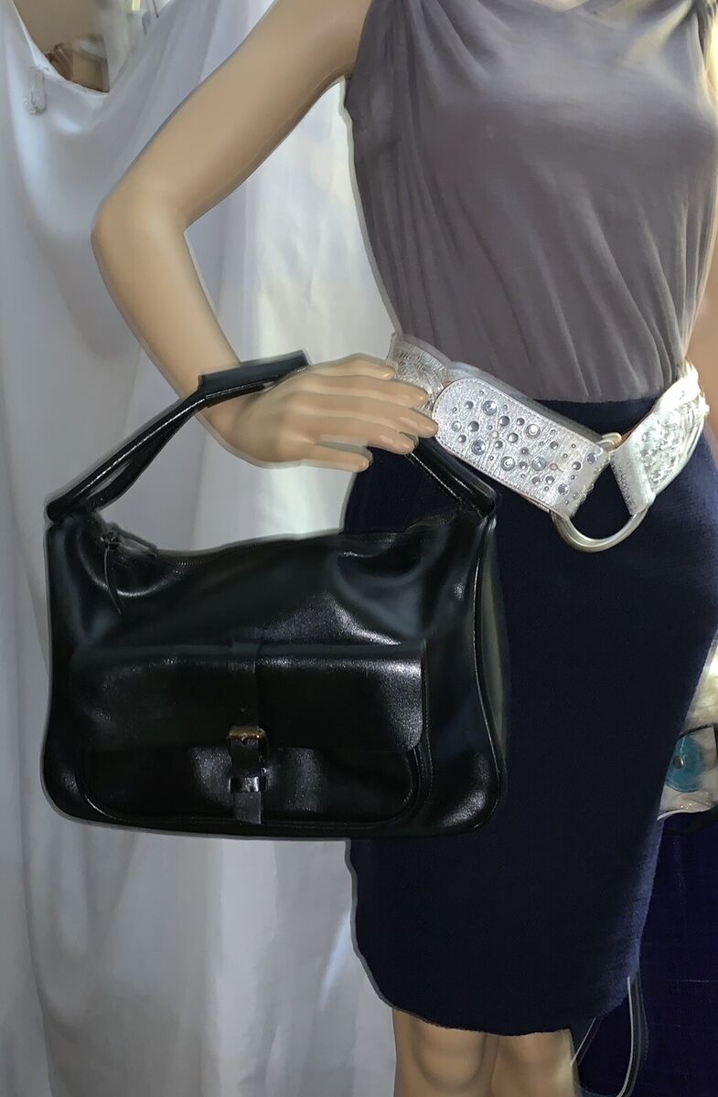 pre-loved authentic MIU MIU Black Leather Flap Pocket Zip pre-loved authentic MIU MIU Black Leather Flap Pocket Zip