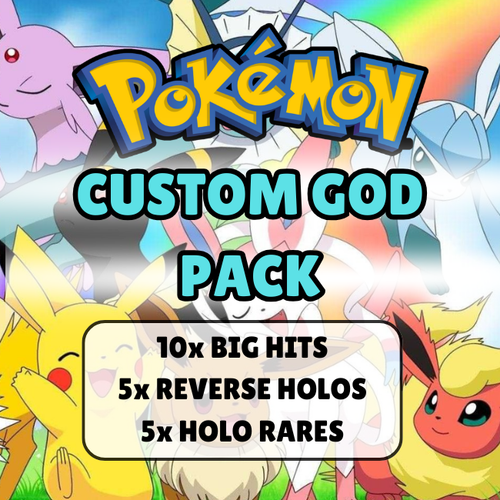 Pokemon Custom God Pack - 20x Cards - 10x Big Hits | eBay UK