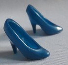 Barbie Doll SHOES Dark Teal High Heel Pump Closed Point Toe 1990's Superstar Era — photo 4