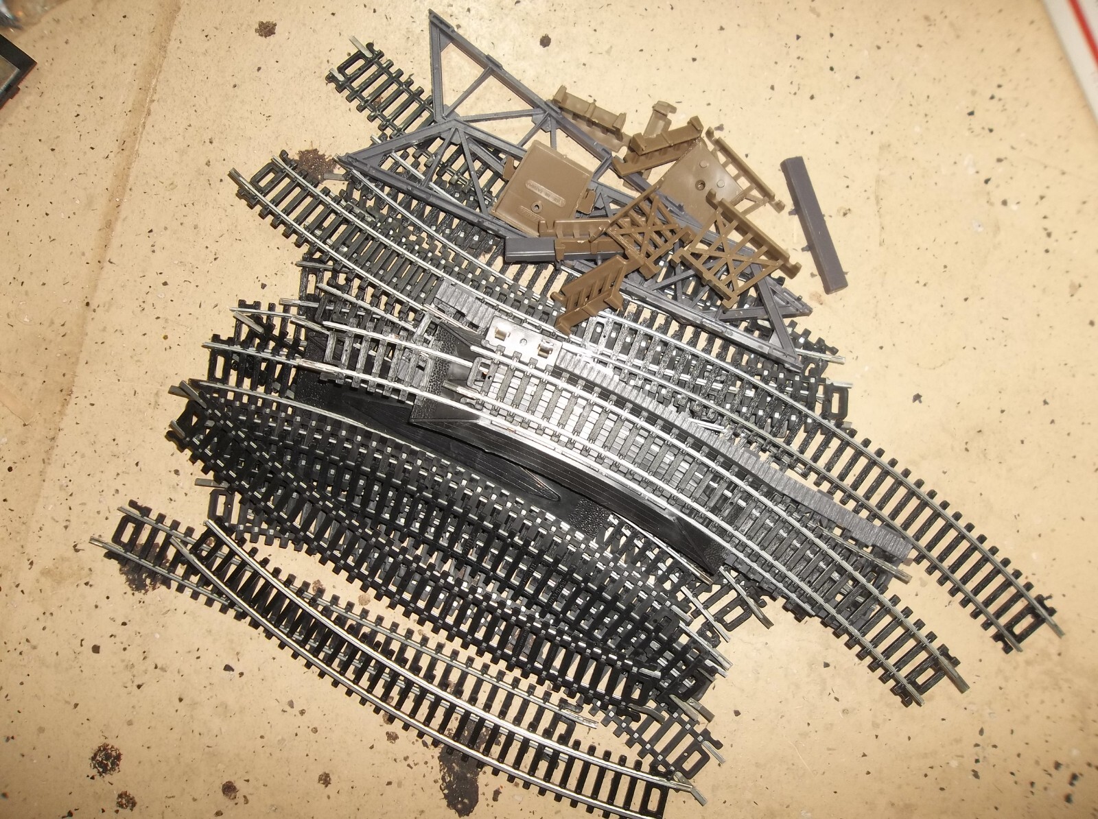 Box of HO and N Scale Train Accessories. eBay