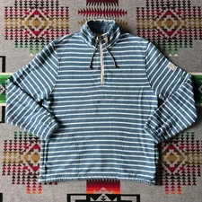 Joules Sweatshirt Womens 8 Pullover Striped Long Sleeve 1/4 Zip Casual D9