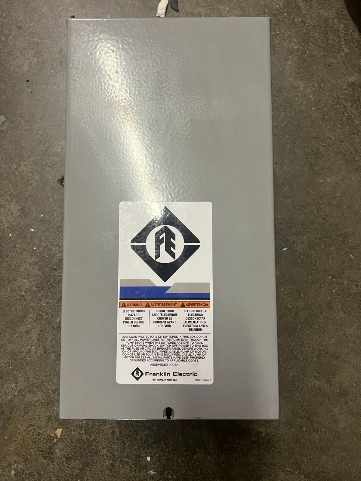 2822019210 Franklin Electric Control Box 7.5 HP 220V Submersible Water Pump-READ