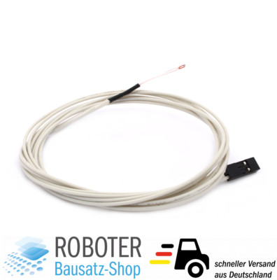 Thermistor NTC 3950 100k Ohm 1m Anschlusskabel 2Pin Temperatur RepRap 3D Drucker