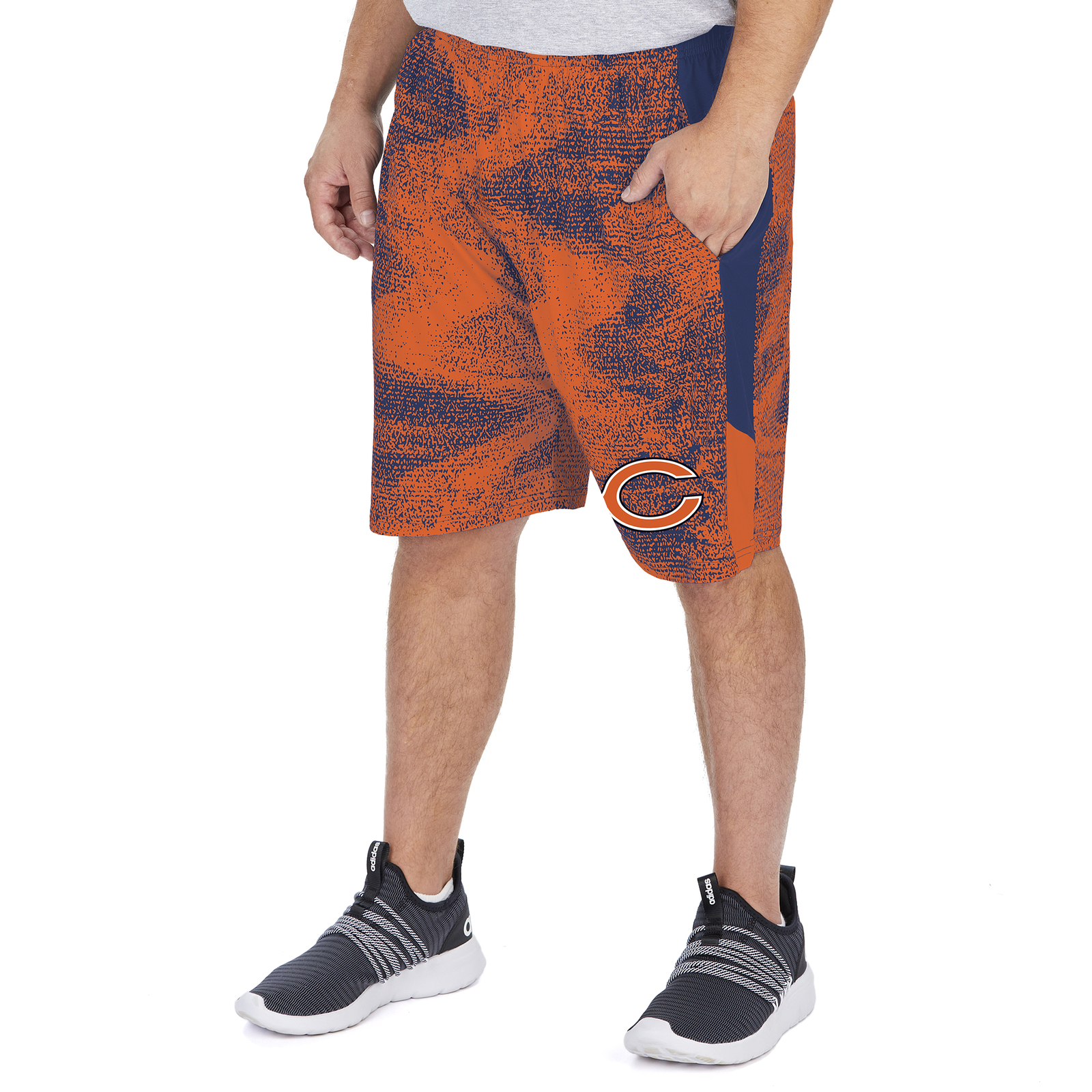 Статичные шорты Zubaz NFL мужские Chicago Bears с боковыми вставками