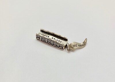 Vintage 3D Lake Havasu London Bridge Charm für Armband Sterlingsilber